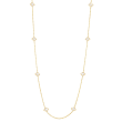 Roberto Coin 18k Yellow Gold & Mother of Pearl Venetian Princess Carnival  Flower Station Necklace