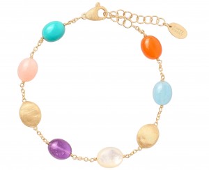 Marco Bicego Siviglia Collection 18k Yellow Gold Mixed Stone Bracelet