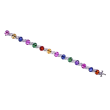 Oscar Heyman Multicolor Sapphire & Diamond Bracelet in Platinum