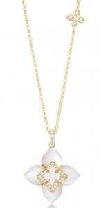 Roberto Coin 18k Yellow Gold "Venetian Princess" Mother of Pearl & Diamond Pendant
