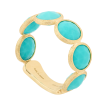Marco Bicego 18k Yellow Gold Jaipur Collection Turquoise Bezel Set Ring