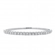 18k White Gold Diamond Bangle Bracelet