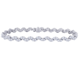 18k White Gold & Marquise Diamond Bracelet