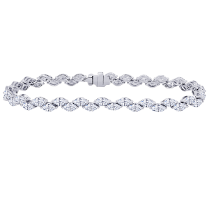 18k White Gold & Marquise Diamond Bracelet