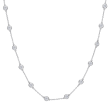 18k White Gold Diamonds by the Yard Necklace