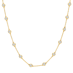 18k Yellow Gold Diamonds by the Yard Necklace