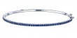 Kwiat 18k White Gold & Sapphire Bangle