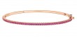 Kwiat 18k Rose Gold & Pink Sapphire Bangle