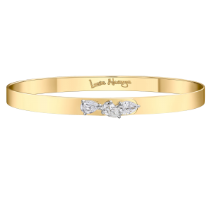 Phillips House 18k Yellow Gold & Diamond "Love Always" Bangle