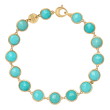 Marco Bicego 18k Yellow Gold Jaipur Collection Turquoise Bezel Set Bracelet