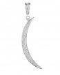 Penny Preville 18k White Gold Diamond Crescent Charm