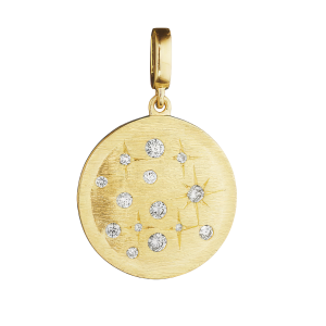 Penny Preville 18k Yellow Gold & Diamond Galaxy Medallion