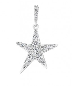 Penny Preville 18k White Gold Pave Star Clip-On Charm