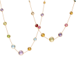 Marco Bicego 18k Yellow Gold Jaipur Collection Multicolor Stone Necklace