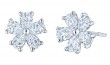 Kwiat Platinum & Diamond Cluster Floral Stud Earrings