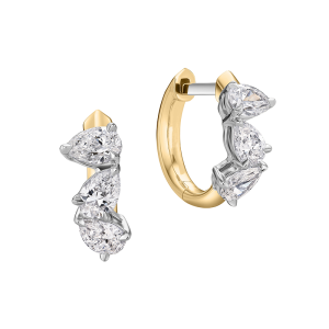 Phillips House 18k Yellow Gold & Diamond Huggie Earrings