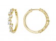 Penny Preville 18K Yellow Gold & Diamond Hoop Earrings