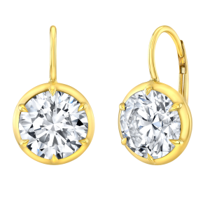 Rahaminov 18k Yellow Gold "Elizabeth" Diamond Drop Earrings
