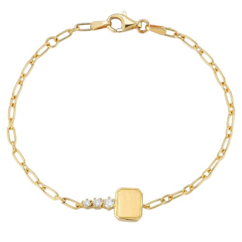 Jade Trau 18k Yellow Gold Mini Catherine Key Bracelet