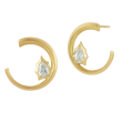Jade Trau 18k Yellow Gold & Diamond Envoy Solitaire Hoops