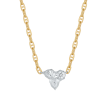 Jade Trau 18k Yellow Gold, Platinum & Diamond Poppy Cluster Pendant