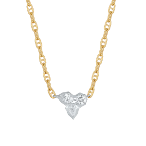 Jade Trau 18k Yellow Gold, Platinum & Diamond Poppy Cluster Pendant
