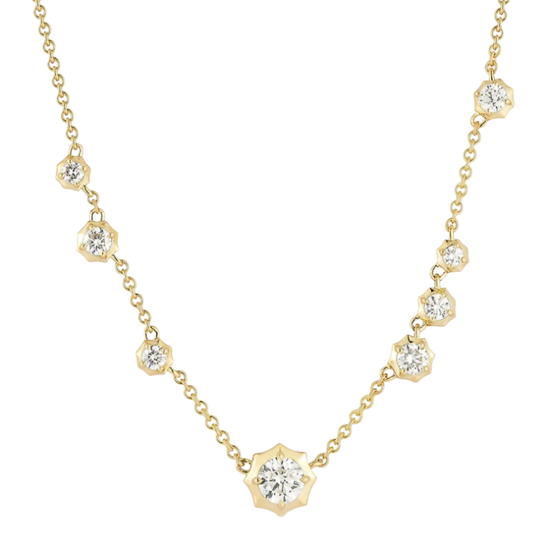 Jade Trau 18k Yellow Gold & Diamond Large Constellation Necklace