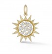 Jade Trau 18k Yellow Gold Sun Charm