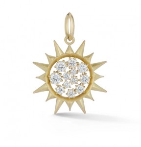Jade Trau 18k Yellow Gold Sun Charm