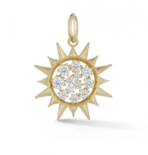 Jade Trau 18k Yellow Gold Sun Charm