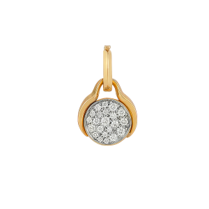 Jade Trau 18k Yellow Gold & Diamond Mini Diana Pave Charm
