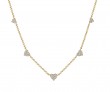 Kwiat 18k Yellow Gold & Heart Shape Diamond Station Necklace