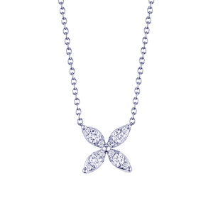 Kwiat 18k White Gold & Diamond Sunburst Pendant