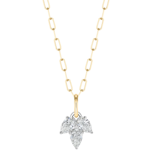 Phillips House 18k Yellow Gold & Diamond Paperclip Necklace