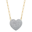 Phillips House 18k Yellow Gold & Diamond Infinity Heart Necklace