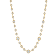 Kwiat 18k Yellow Gold Bezel Set Diamond Necklace