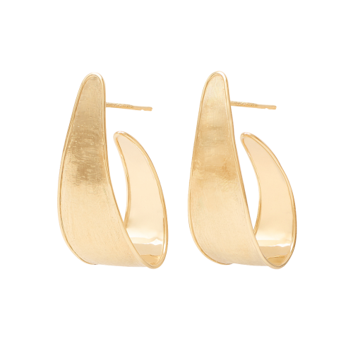 Marco Bicego 18k Yellow Gold Lunaria Collection Wide Hoop Earrings
