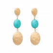 18k Yellow Gold Marco Bicego Siviglia Colore Turquoise Drop Earrings