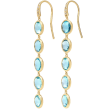 Marco Bicego 18k Yellow Gold, Topaz & Diamond Jaipur Collection Earrings