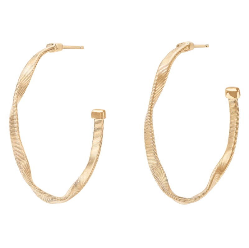 Marco Bicego 18k Yellow Gold Marrakech Collection Medium Hoop Earrings