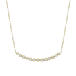 14k Yellow Gold Crown Set Diamond Smiley Necklace