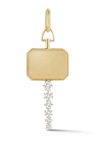 Jade Trau 18k Yellow Gold & Diamond Catherine Key Charm