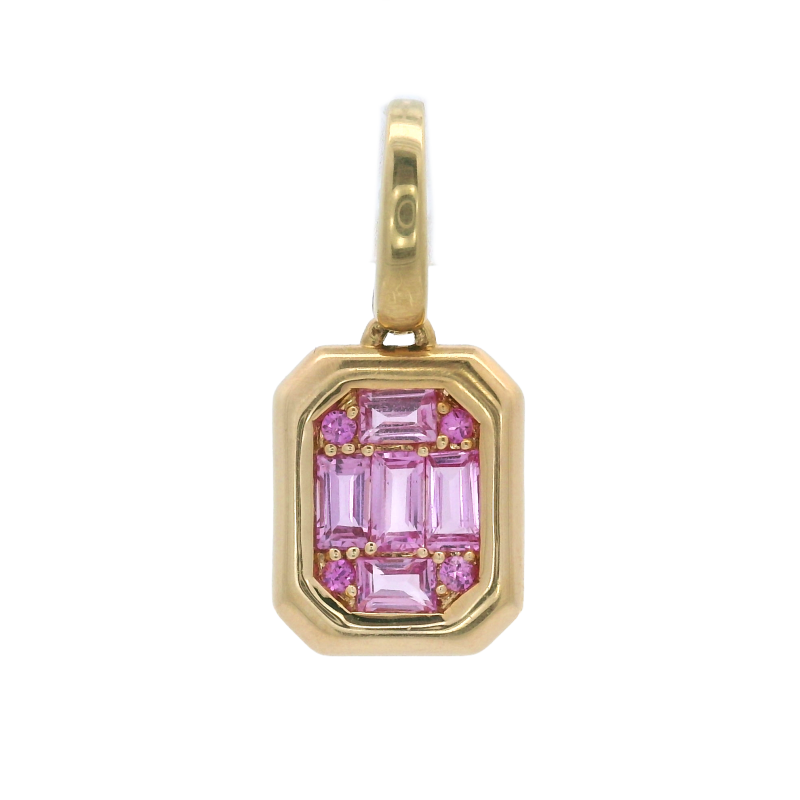 Kwiat 18k Yellow Gold & Pink Sapphire Charm