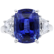 Oscar Heyman Platinum, Sapphire & Diamond Ring