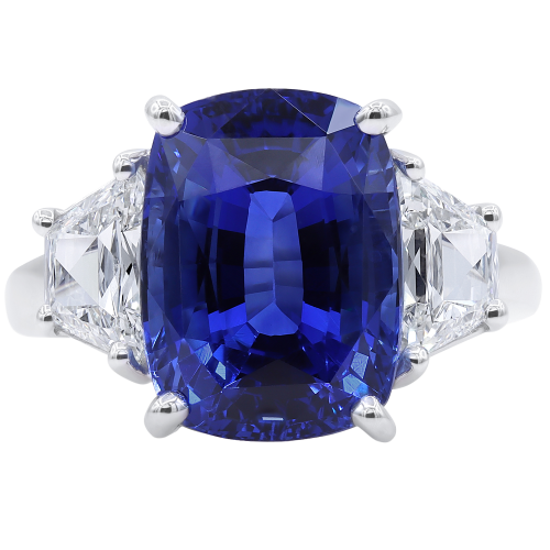 Oscar Heyman Platinum, Sapphire & Diamond Ring