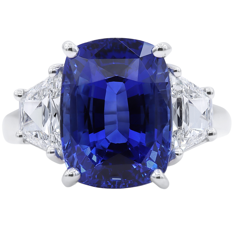 Oscar Heyman Platinum, Sapphire & Diamond Ring