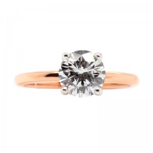 1.27ct Rose Gold Solitaire Diamond Engagement Ring
