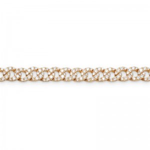 10.85ctw Rose Gold Diamond Link Bracelet