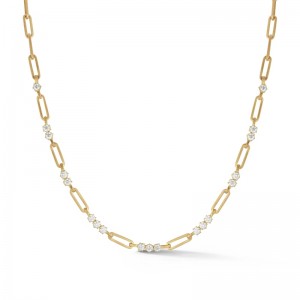 18k Yellow Gold "Pia" Diamond Chain Necklace