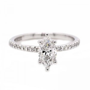 1.22ct White Gold Marquise Cut Diamond Engagement Ring